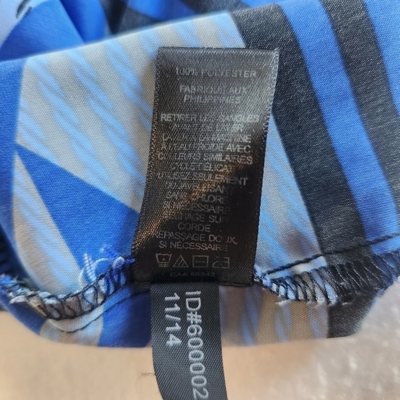 EXPRESS blue and black summer dress size small - Picture 12 of 12